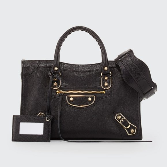 Balenciaga Metallic Edge City Satchel Leather Bag NEW - Picture 1 of 16